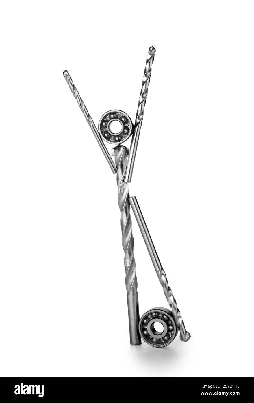 Équilibrage de roulement à billes, foret, inde, asie Banque D'Images