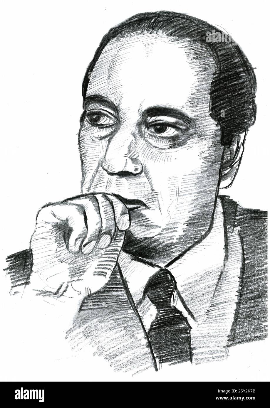 Dr homi jehangir bhabha, physicien nucléaire, l'Inde, l'Asie Banque D'Images