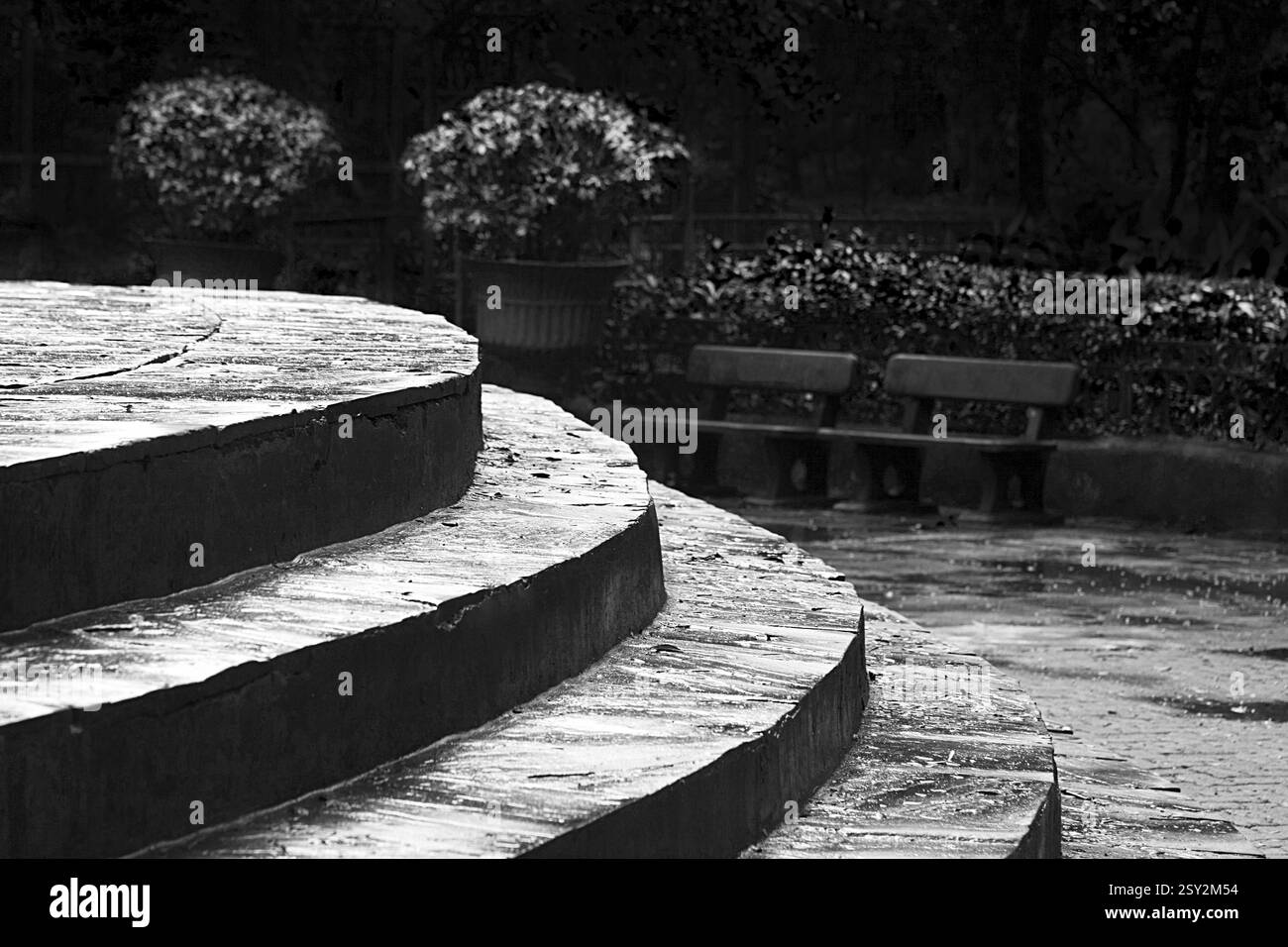 Escalier à Veermata Jijabai Bhosale Udyan Mumbai Maharashtra Inde Asie sept 2012 Banque D'Images
