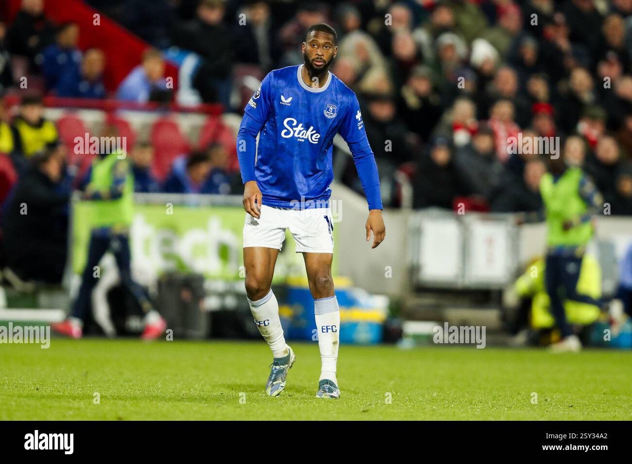 Londres, Royaume-Uni. 26 février 2025. Beto of Everton en action lors du match de premier League Brentford vs Everton au Gtech Community Stadium, Londres, Royaume-Uni, 26 février 2025 (photo par Izzy Poles/News images) à Londres, Royaume-Uni le 26/02/2025. (Photo par Izzy Poles/News images/SIPA USA) crédit : SIPA USA/Alamy Live News Banque D'Images