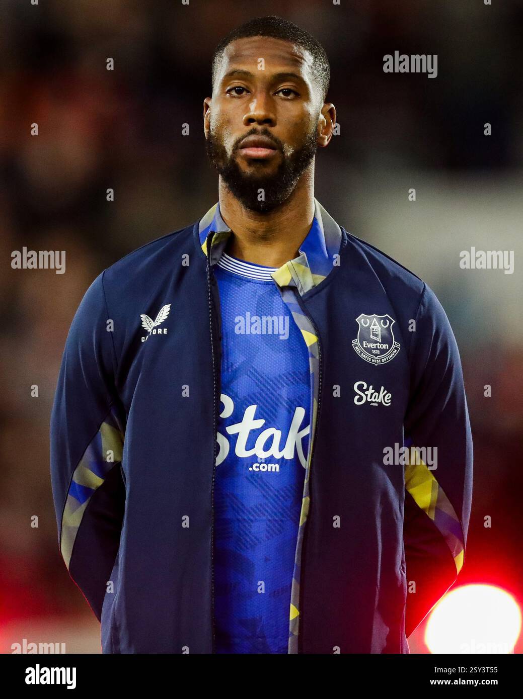 Londres, Royaume-Uni. 26 février 2025. Beto d'Everton s'aligne avant le match de premier League Brentford vs Everton au Gtech Community Stadium, Londres, Royaume-Uni, le 26 février 2025 (photo par Izzy Poles/News images) à Londres, Royaume-Uni le 26/02/2025. (Photo par Izzy Poles/News images/SIPA USA) crédit : SIPA USA/Alamy Live News Banque D'Images