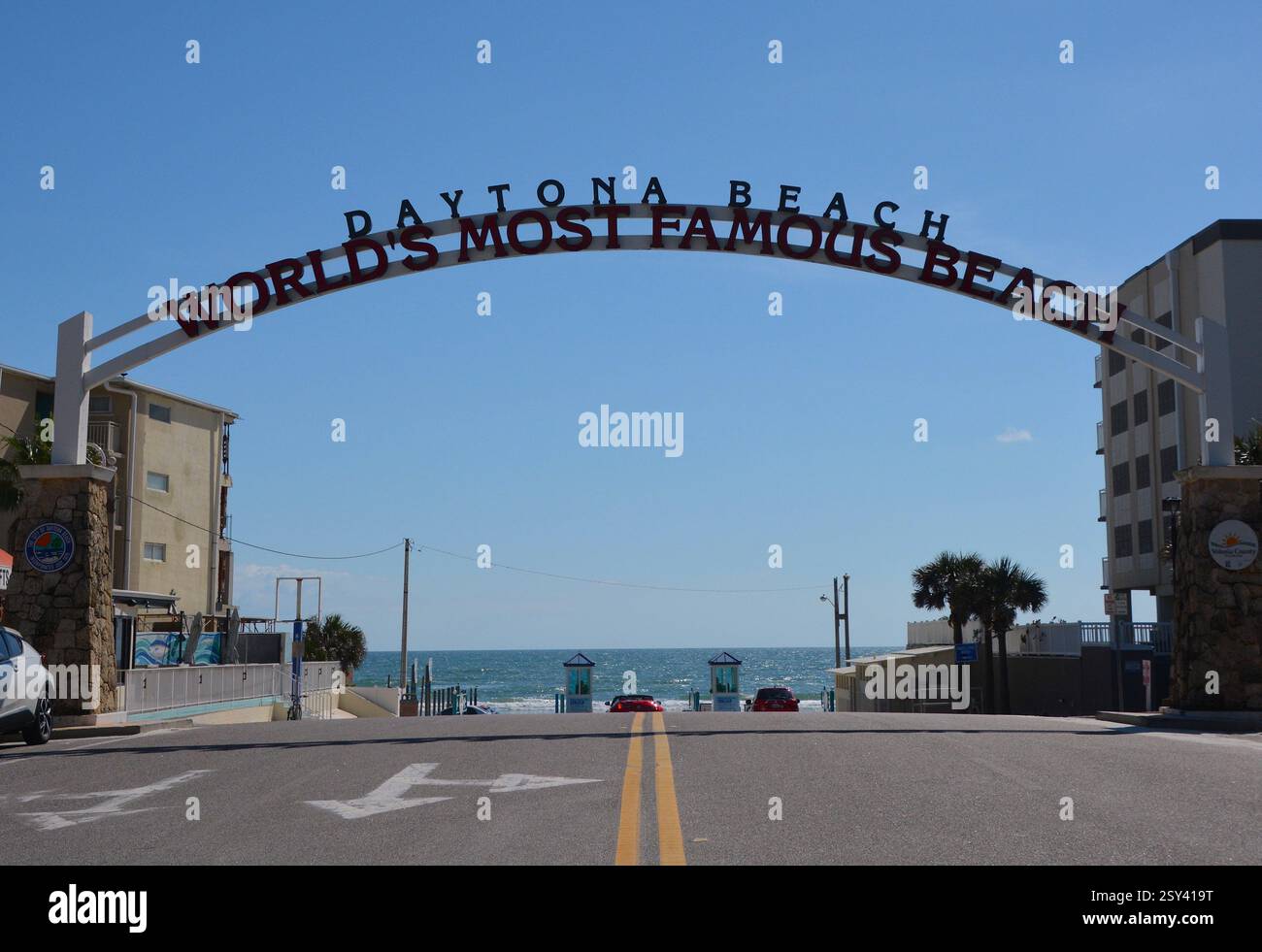 Daytona Beach Floride, célèbre dans le monde entier Banque D'Images