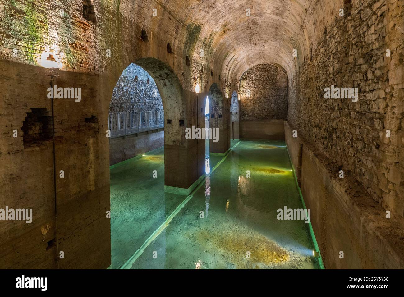 La citerne du XVIe siècle de Monte San Savino Banque D'Images
