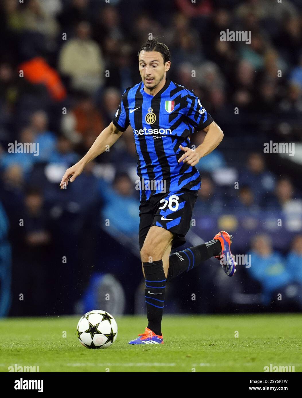 Photo du dossier datée du 18-09-2024 de Matteo Darmian de l'Inter Milan. Le défenseur de l'Inter Milan Matteo Darmian manquera le choc de Serie A avec Napoli samedi après avoir subi une blessure aux ischio-jambiers. Date d'émission : jeudi 27 février 2025. Banque D'Images Photo du dossier datée du 18-09-2024 de Matteo Darmian de l'Inter Milan. Le défenseur de l'Inter Milan Matteo Darmian manquera le choc de Serie A avec Napoli samedi après avoir subi une blessure aux ischio-jambiers. Date d'émission : jeudi 27 février 2025. Banque D'Images