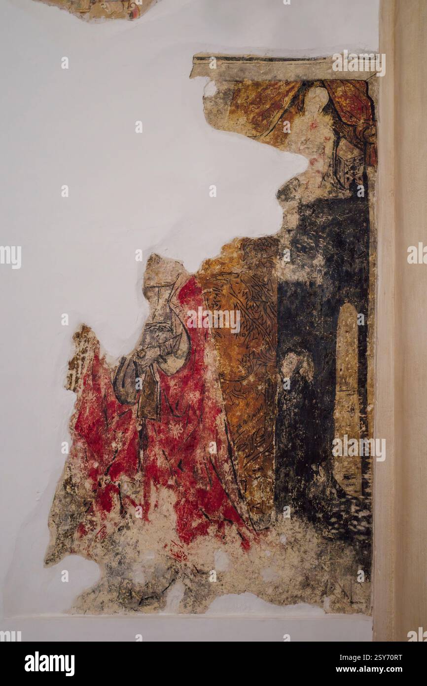 Église de San Andres dans le centre-ville déclaré site historique et artistique de moral de Calatrava, province de Ciudad Real, Castilla la Mancha, Espagne Banque D'Images