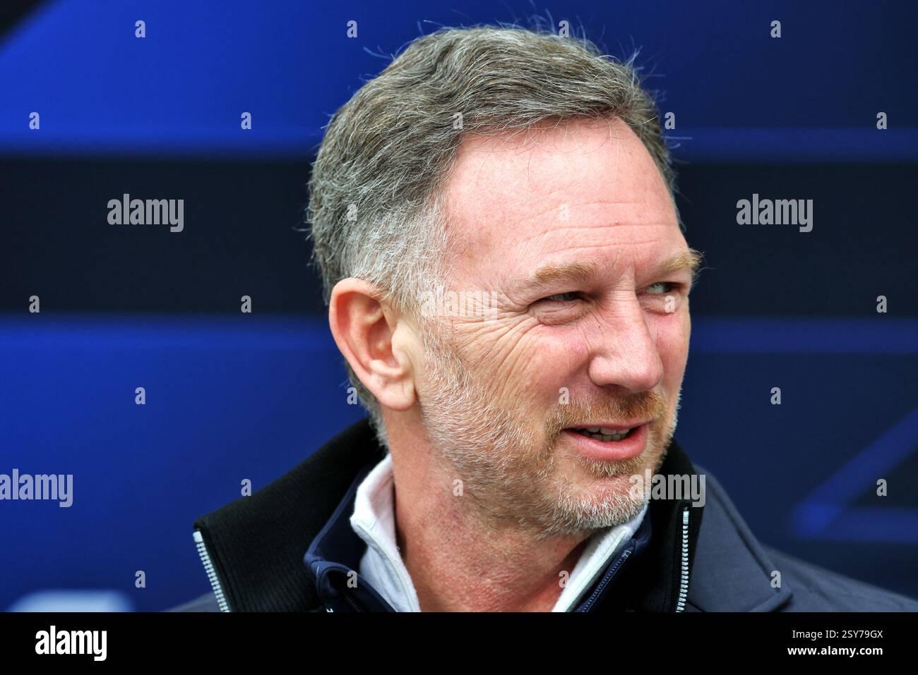 Sakhir, Bahreïn. 27 février 2025. Christian Horner (GBR) Red Bull Racing Team principal. 27.02.2025. Essais de formule 1, Sakhir, Bahreïn, deuxième jour. Crédit : James Moy/Alamy Live News Banque D'Images