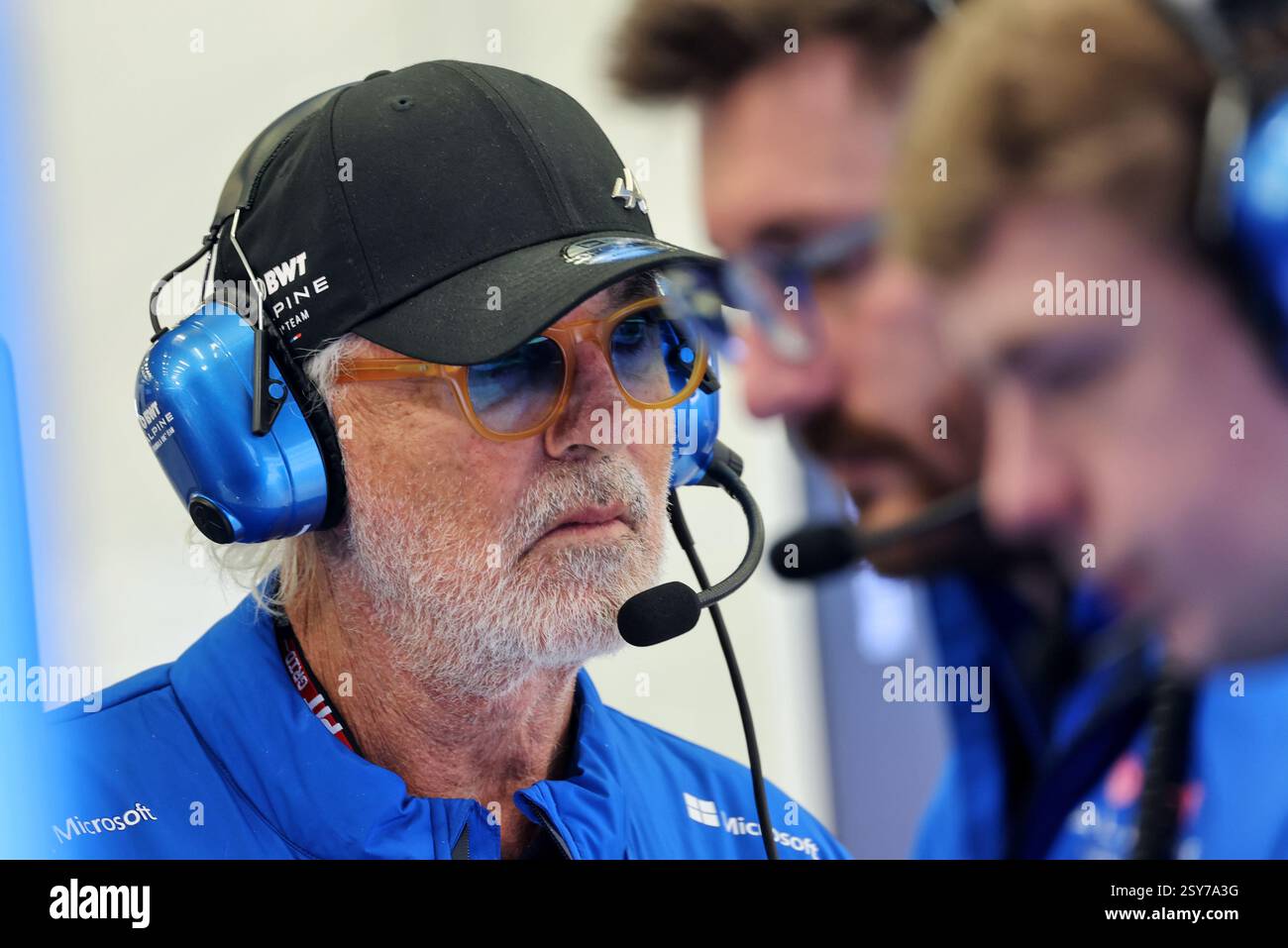 Sakhir, Bahreïn. 27 février 2025. Flavio Briatore (ITA) Conseiller exécutif de l'équipe Alpine F1 Team. 27.02.2025. Essais de formule 1, Sakhir, Bahreïn, deuxième jour. Crédit : James Moy/Alamy Live News Banque D'Images