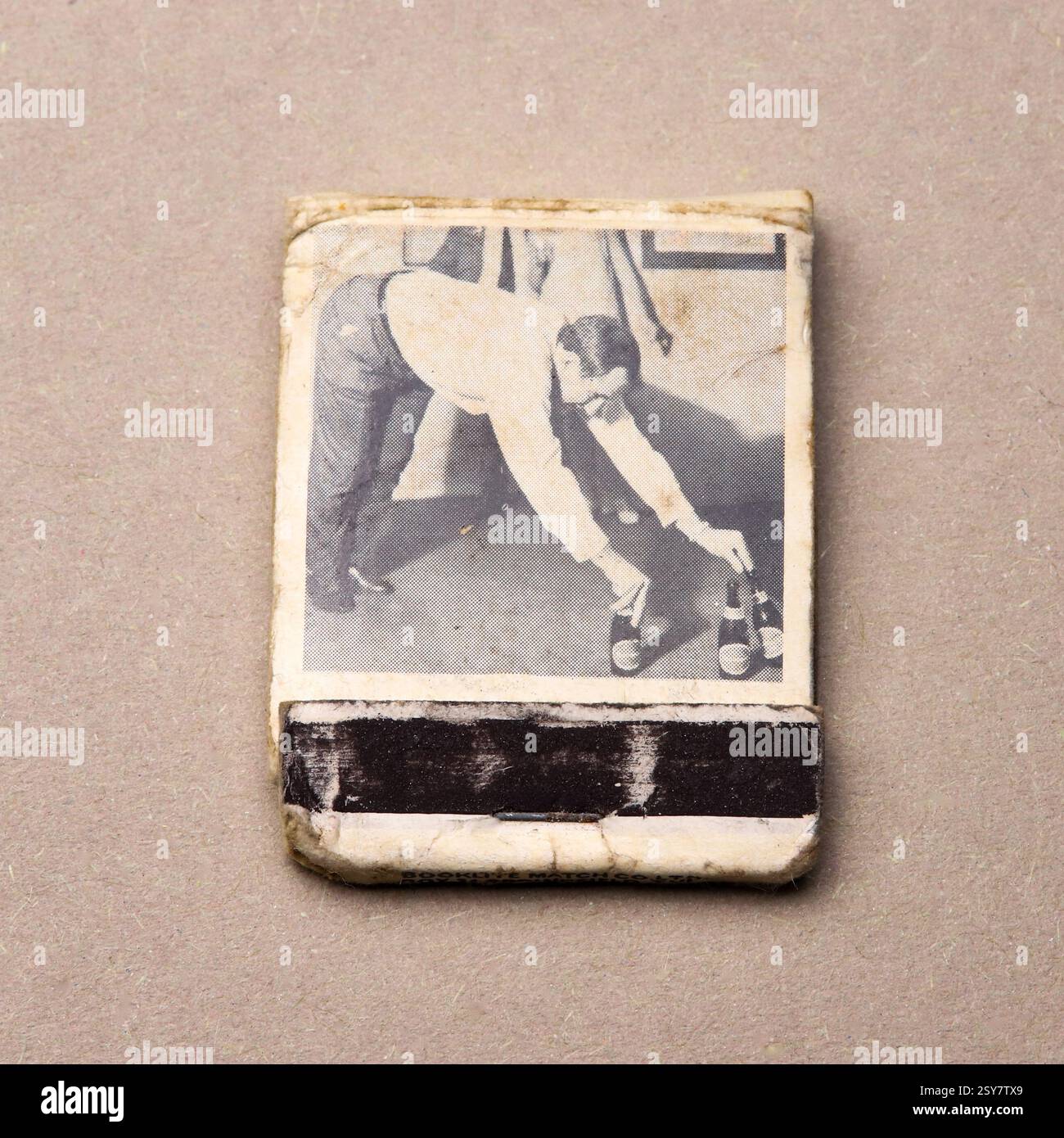 carnet d'allumettes des années 1960. Banque D'Images