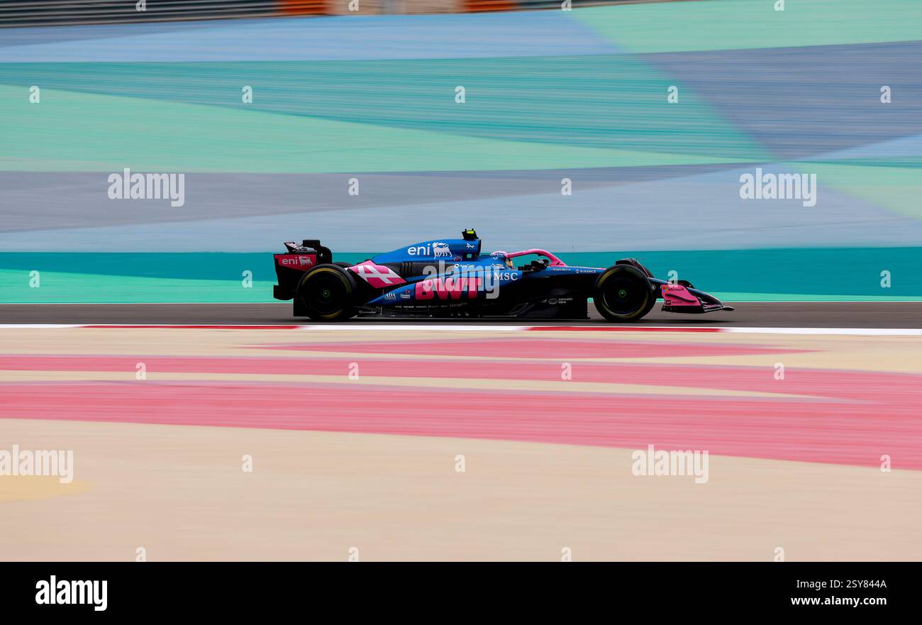 DOOHAN Jack (aus), Alpine F1 Team A525, en action lors des essais de pré-saison de formule 1 Aramco 2025 du Championnat du monde de formule 1 FIA 2025 du 26 au 28 février 2025 sur le circuit International de Bahreïn, à Sakhir, Bahreïn - photo / DPPI Banque D'Images
