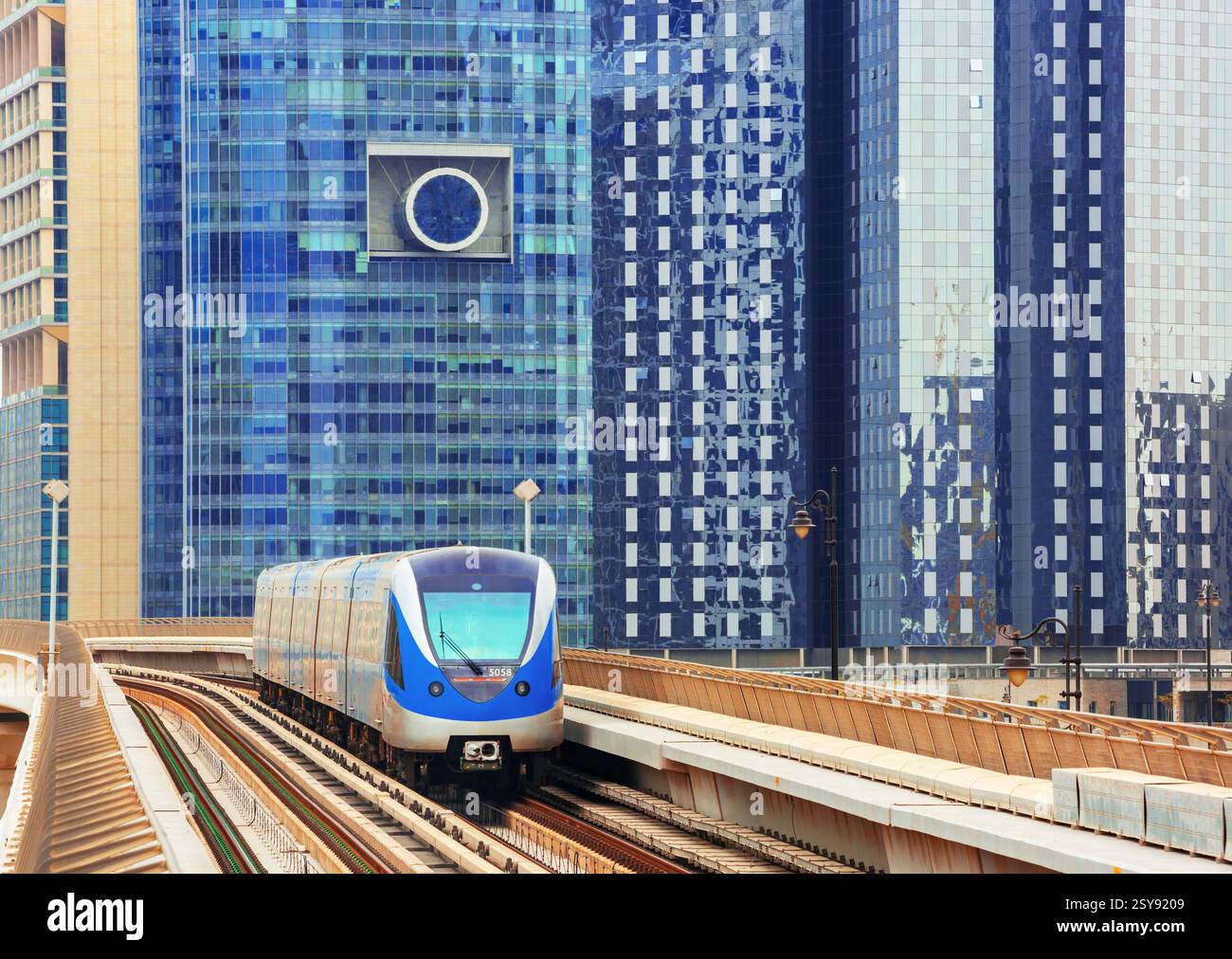 Dubai Marina UAE célèbre, belles photos sur le ciel Banque D'Images
