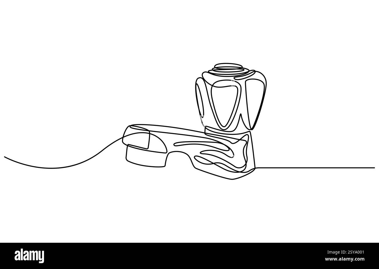 robinet d'eau dessin d'une ligne Illustration de Vecteur