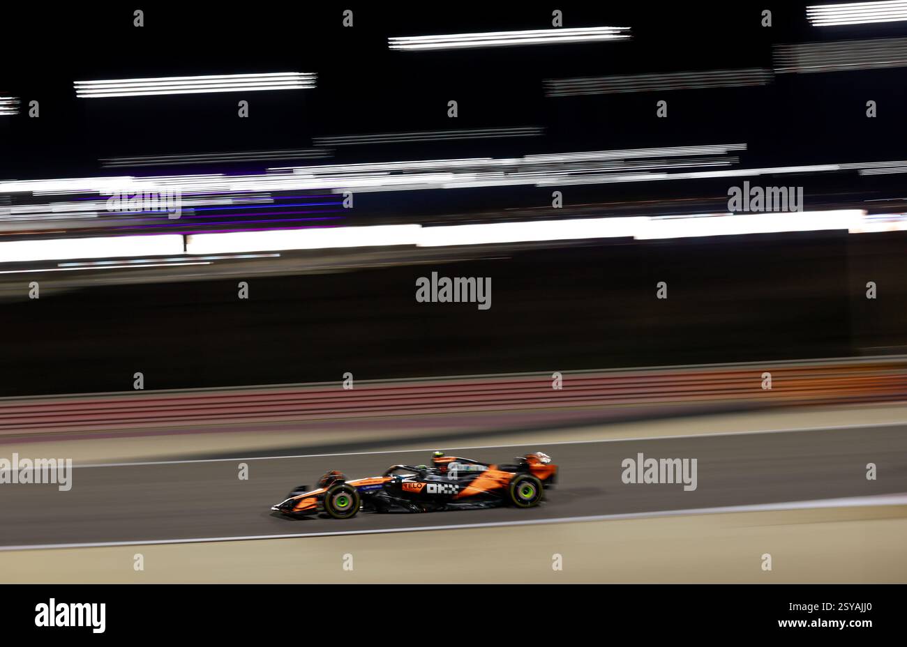 04 NORRIS Lando (gbr), McLaren F1 Team MCL39, action lors des essais de pré-saison de formule 1 Aramco 2025 du Championnat du monde de formule 1 FIA 2025 du 26 au 28 février 2025 sur le circuit international de Bahreïn, à Sakhir, Bahreïn - photo / DPPI Banque D'Images