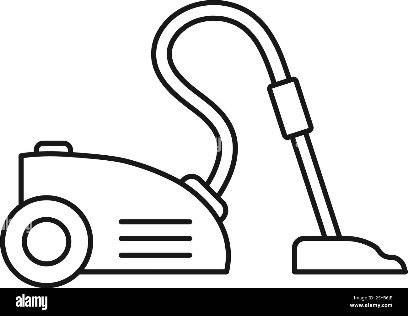 Icône d'aspirateur dans le style plat. Équipement pour illustration vectorielle de nettoyage de maison sur fond isolé. Concept commercial de signalisation de machine propre. Illustration de Vecteur