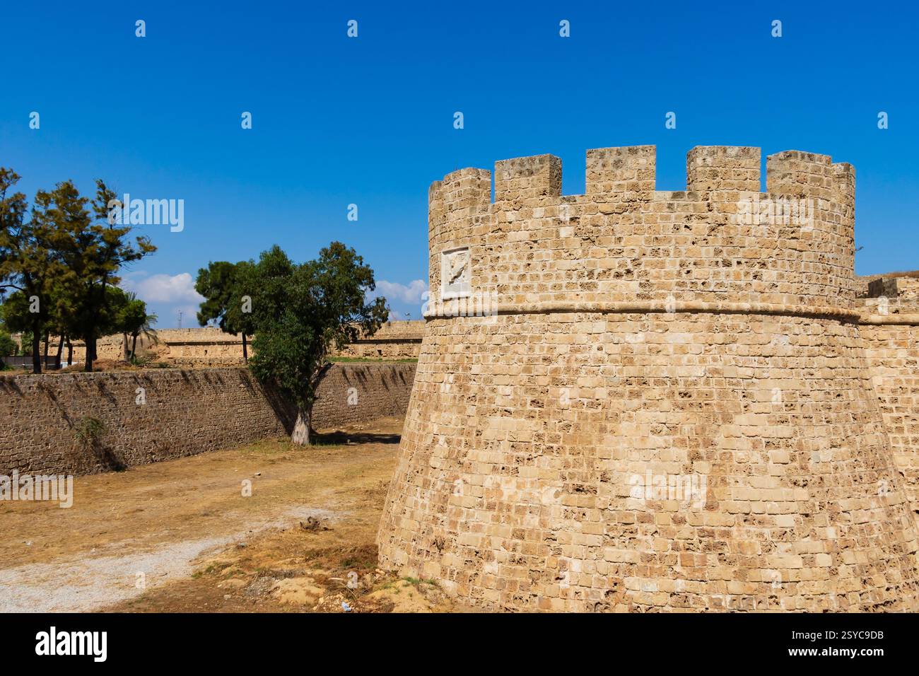 Tour Othello, château, Famagouste, Ammochostos, Gazimagusta, République turque de Chypre-Nord. Chypre du Nord Banque D'Images