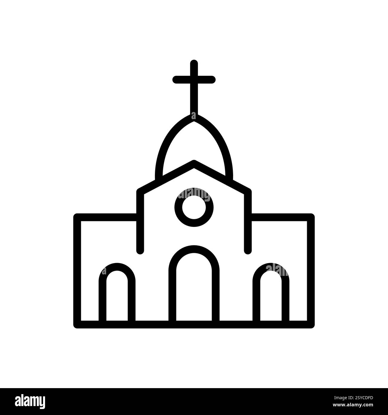 Icône de maison d'église. Contour modifiable. Icône linéaire noire de l'église. Symbole d'un bâtiment d'église. Illustration vectorielle Illustration de Vecteur Icône de maison d'église. Contour modifiable. Icône linéaire noire de l'église. Symbole d'un bâtiment d'église. Illustration vectorielle Illustration de Vecteur