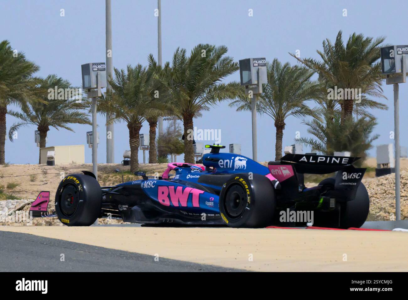 Sakhir, Bahreïn. 28 février 2025. Jack Doohan de l'équipe BWT Alpine F1 Team pendant le jour d'essais 3. Ahmad Al Shehab/Alamy Live News. Banque D'Images