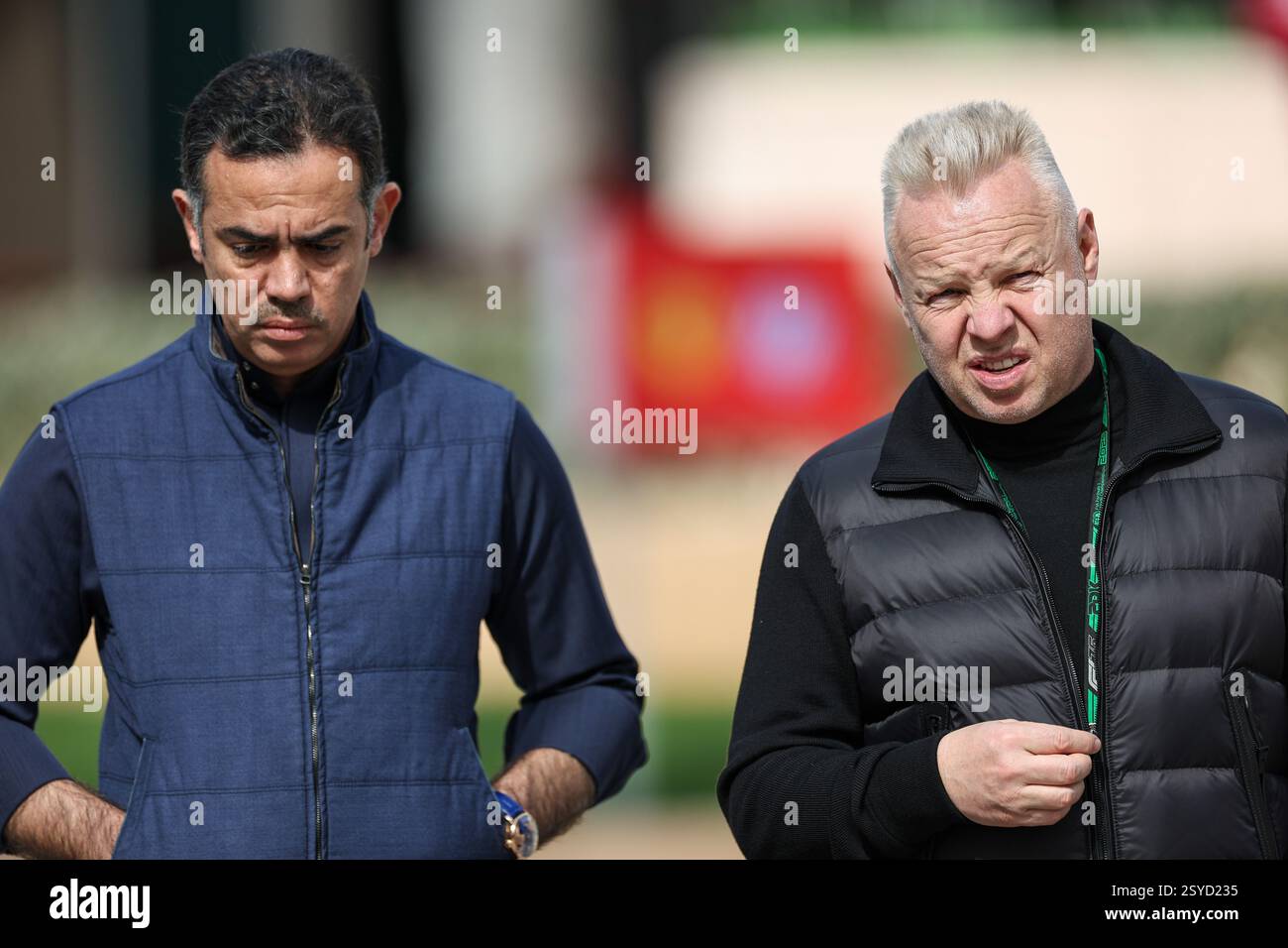 BAHREÏN, BAHREÏN - FÉVRIER 28 : Dmitry Mazepin, de Russie, lors de la troisième journée des essais de F1 sur le circuit international de Bahreïn, le 28 février 2025 à Bahreïn, Bahreïn. (Photo de Qian Jun/Alamy Live News) Banque D'Images