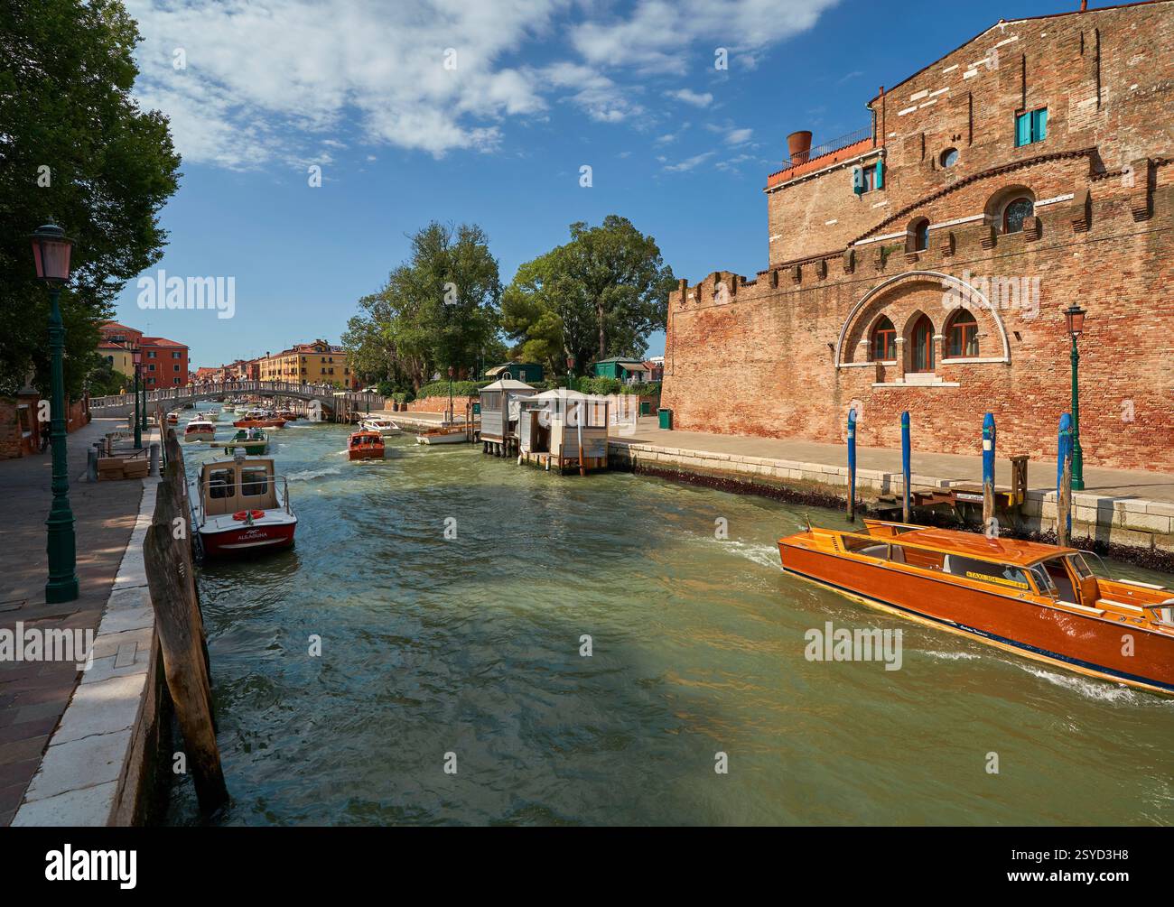 Sur les canaux de la ville. Venise, Italie Banque D'Images