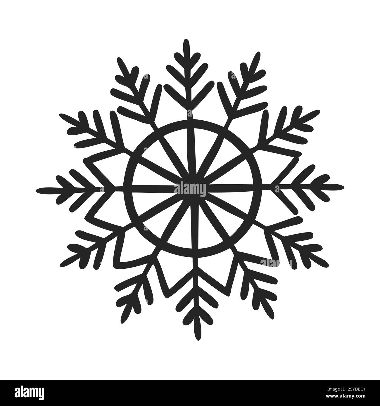 Motif flocons de neige symétriques Illustration de Vecteur