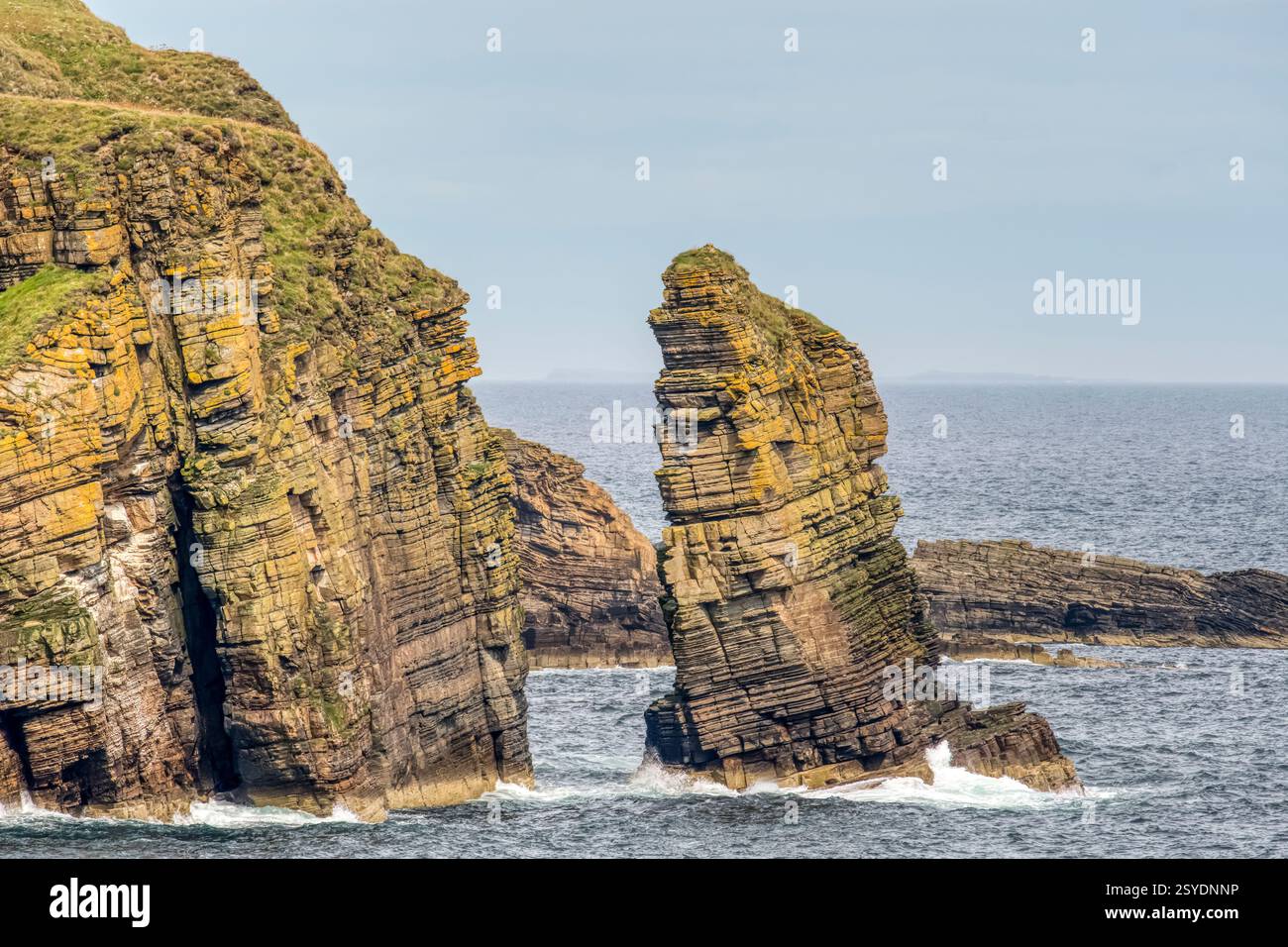 Stack Wick Sea stack cliff britain Banque de photographies et d’images à haute ...