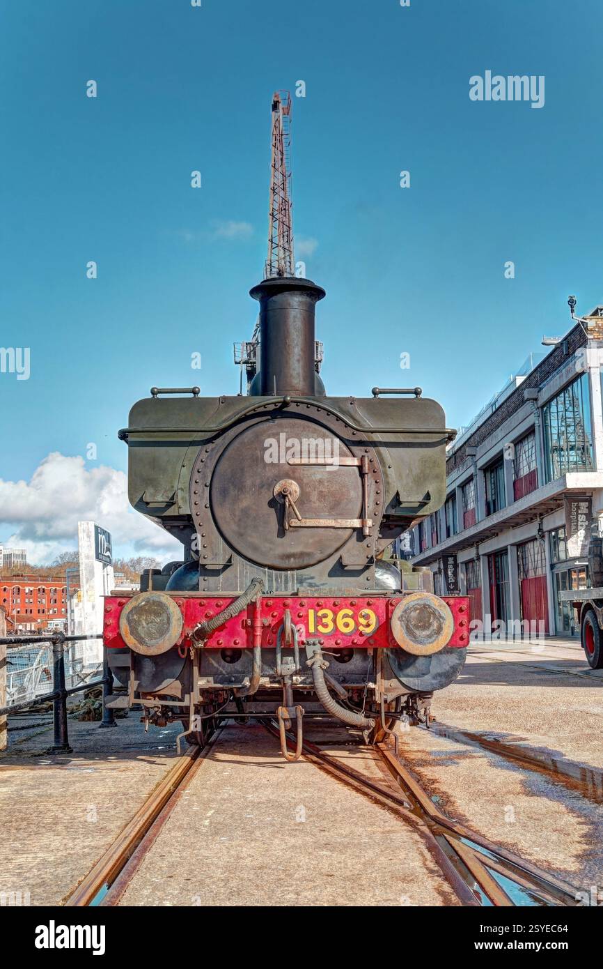 Bus rouge Bristol Banque D'Images