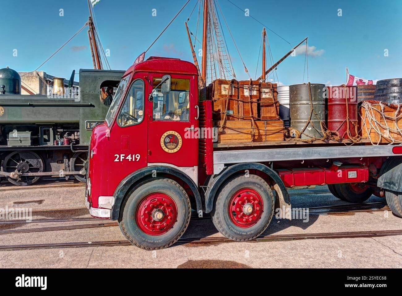 Bus rouge Bristol Banque D'Images