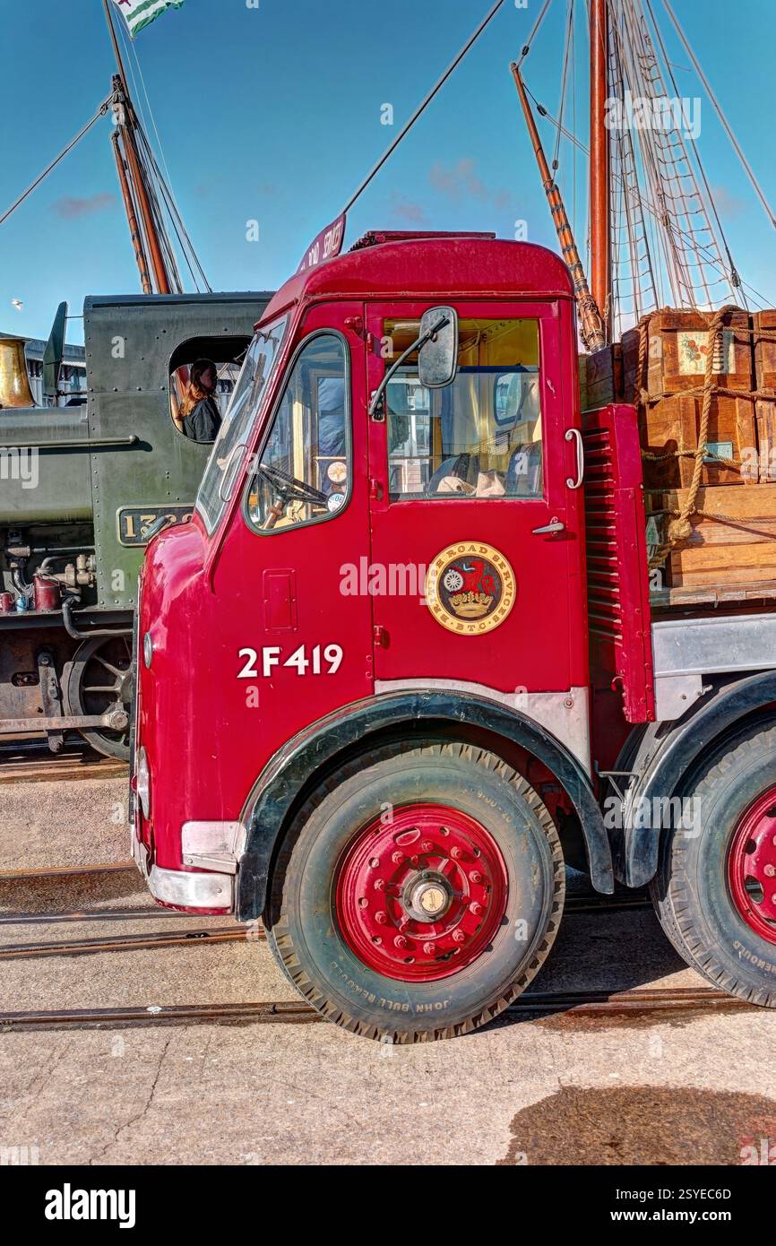 Bus rouge Bristol Banque D'Images