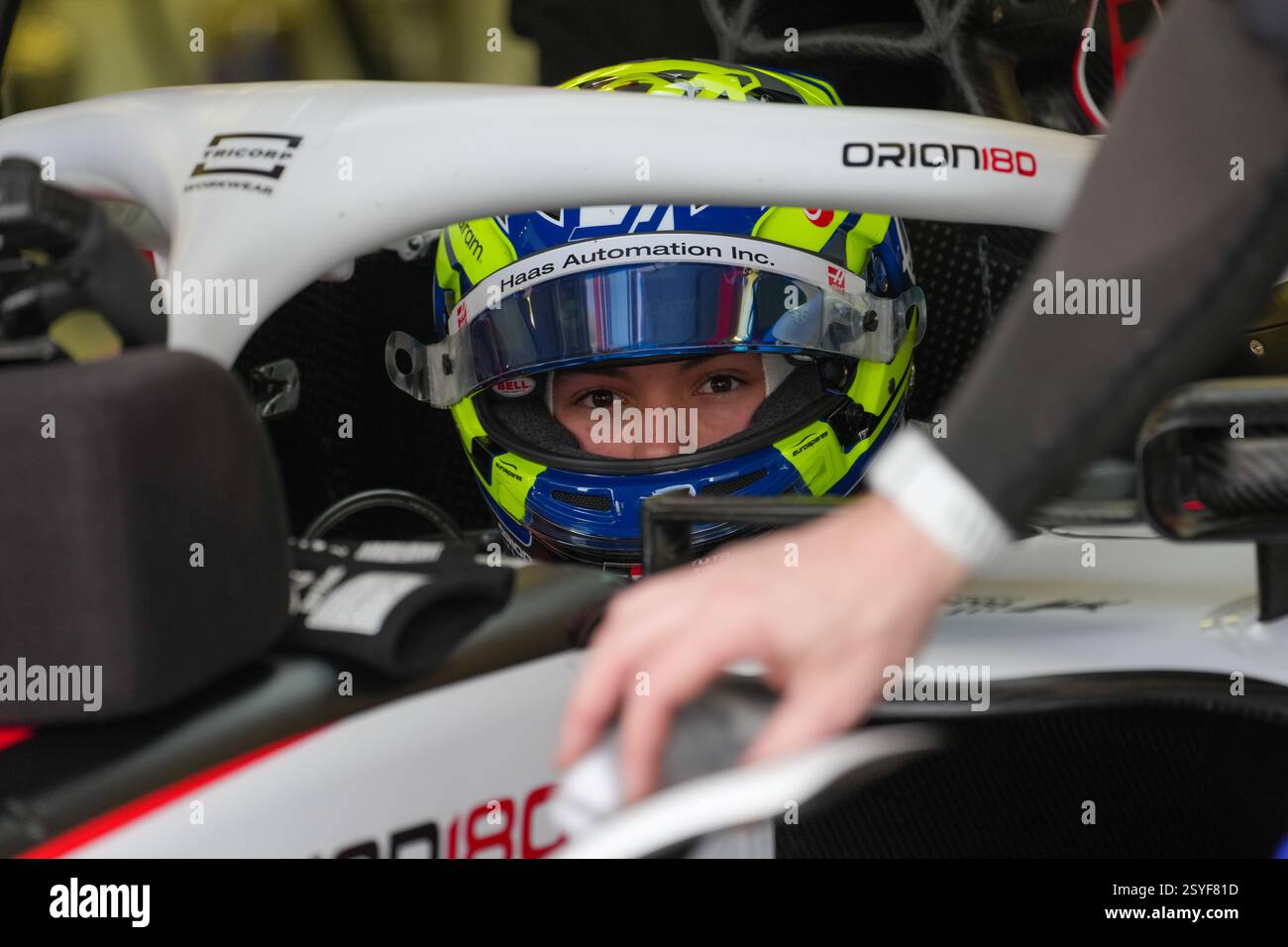 28.02.2025, Bahrain International circuit, Sakhir, formule 1 Testfahrten Bahrain 2025 ,im B Oliver Bearman (GBR) - Haas F1 Team Credit : Alessio de Marco/Alamy Live News Banque D'Images