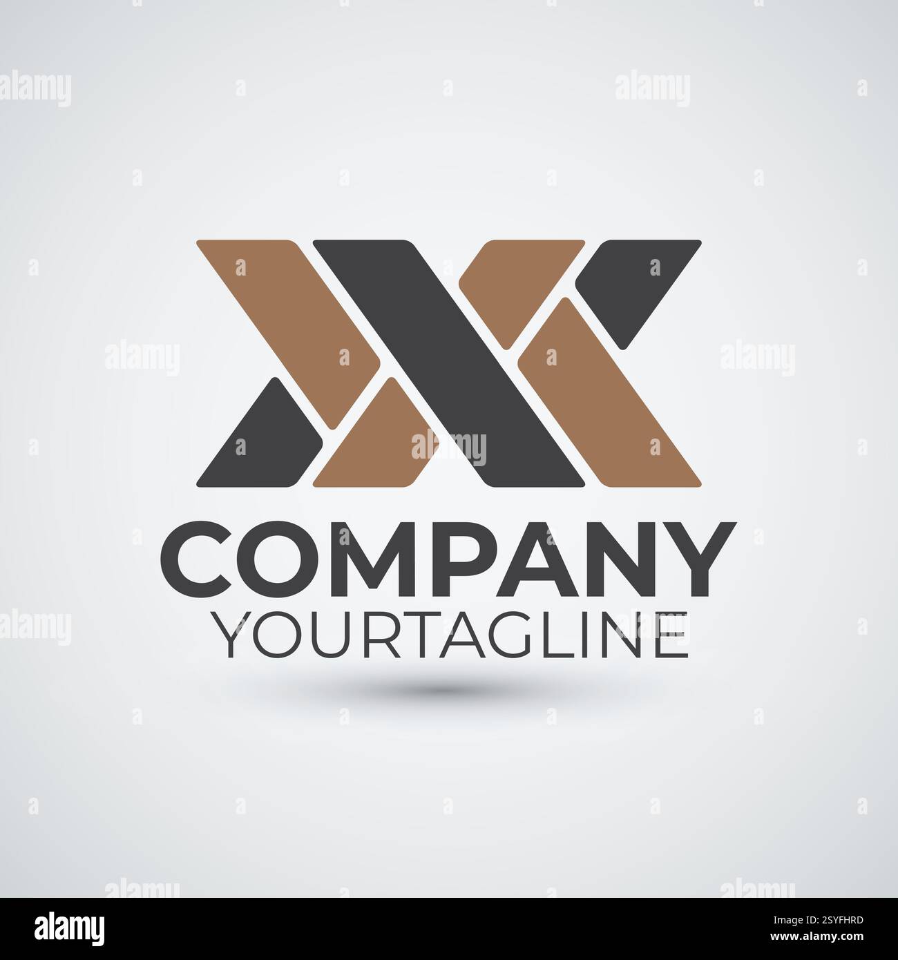 lettre triple x modèle de logo design plat Illustration de Vecteur