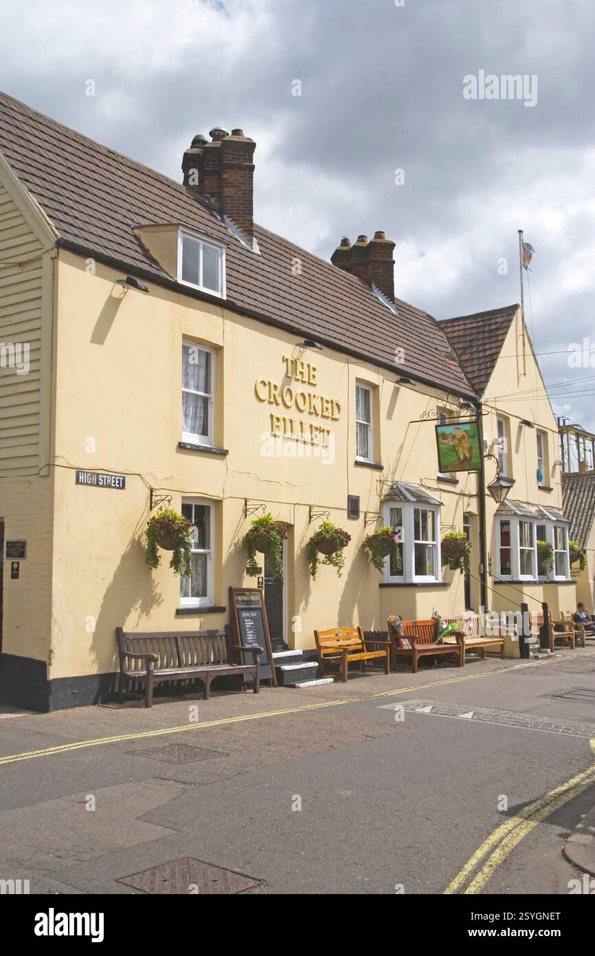 the crooked billet pub à leigh on sea sur la côte de l'essex Banque D'Images