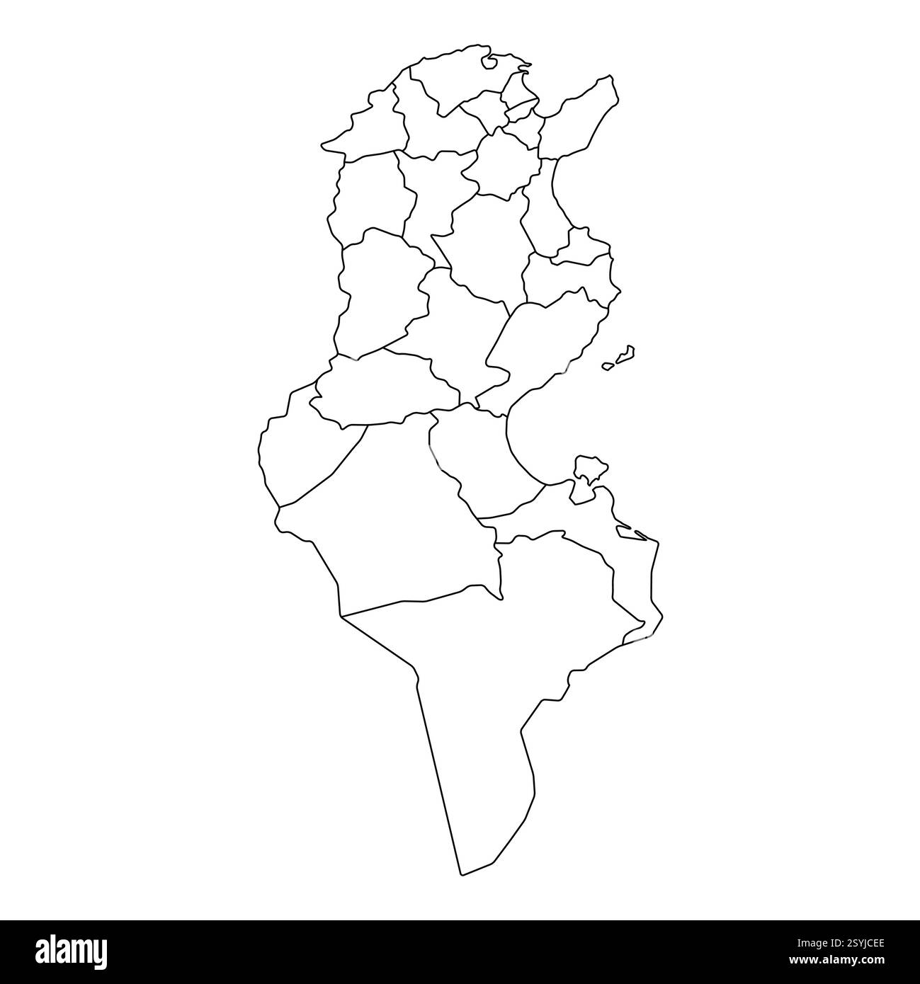 Forme de symbole de carte Tunisie, illustration vectorielle d'icône de concept plat de web de voyage . Illustration de Vecteur