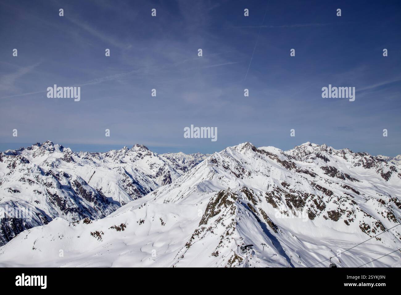 Station de ski en Autriche dans les hautes Alpes Banque D'Images