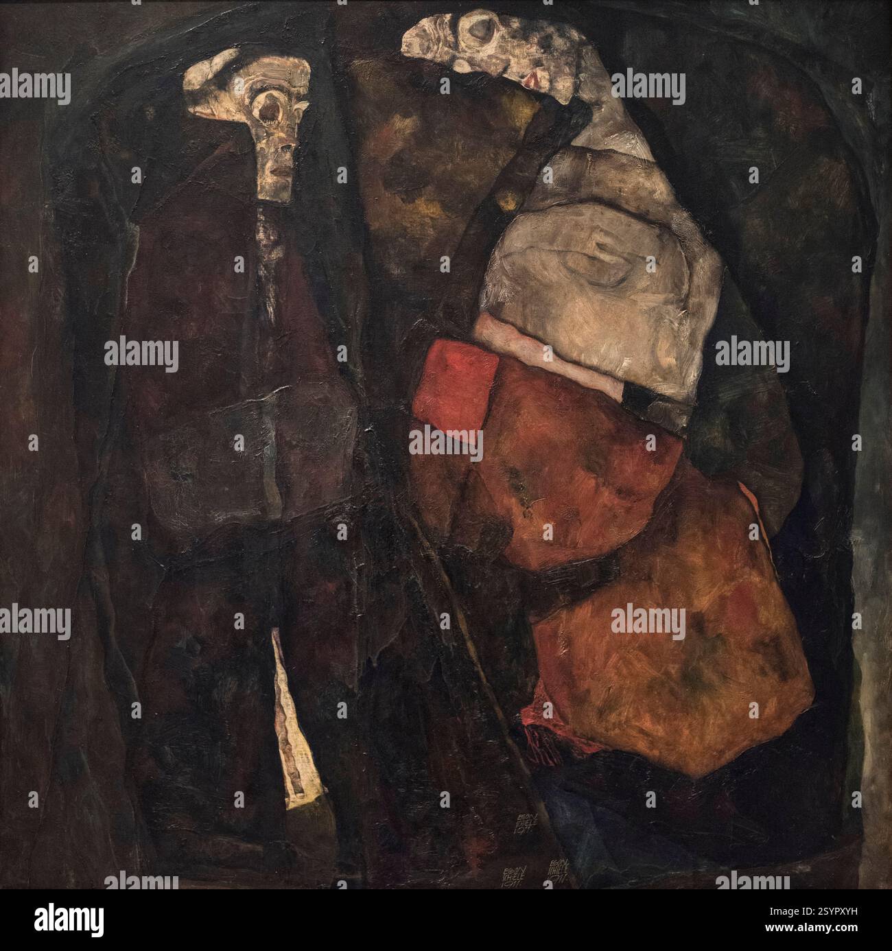 Egon Schiele (1890-1918), femme enceinte et mort, 1911. Banque D'Images