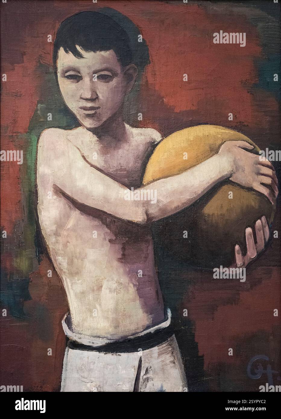 Karl Hofer (1878-1955), garçon avec un ballon, 1925. Banque D'Images