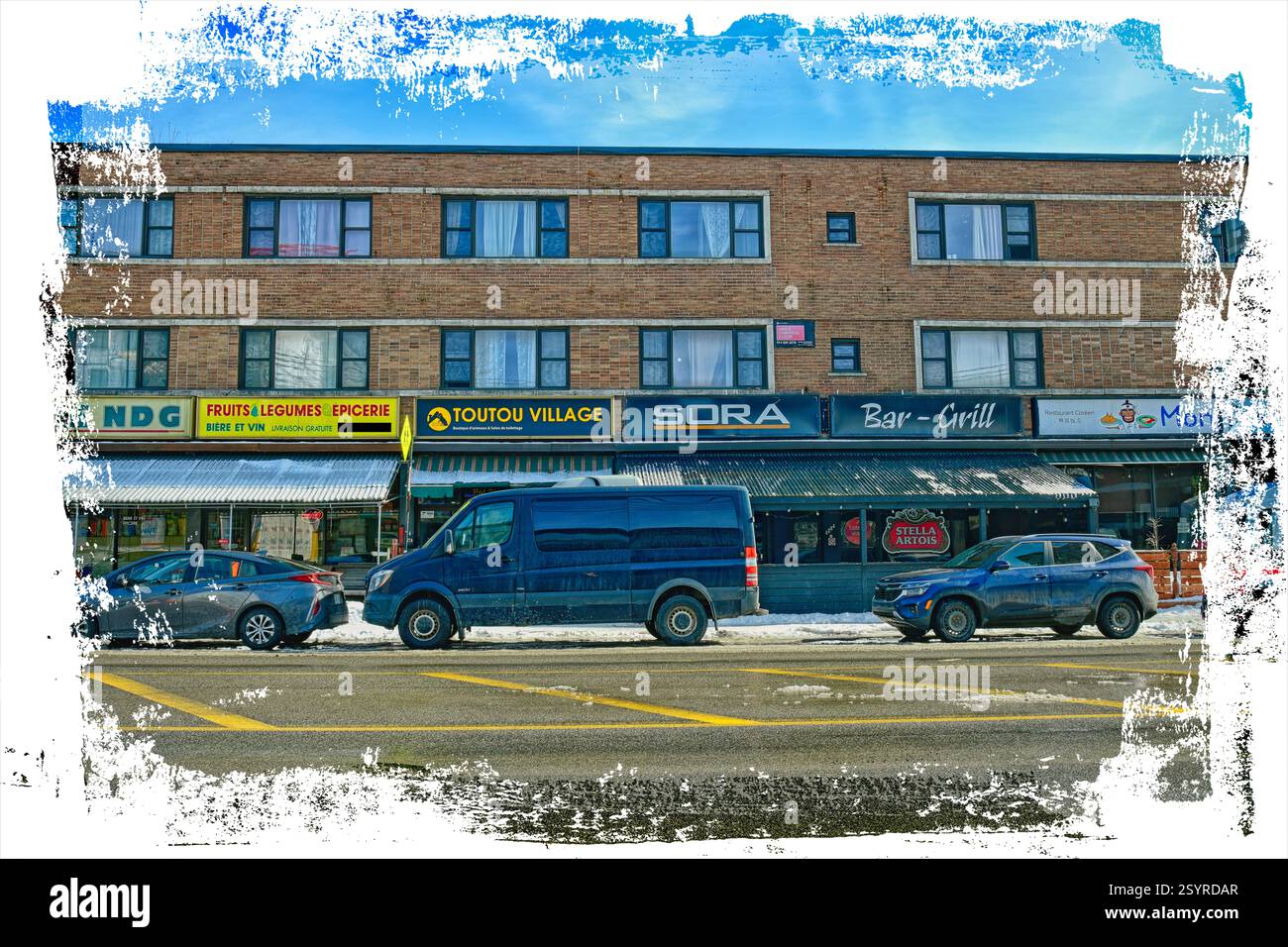 Instantané du voisinage local Banque D'Images