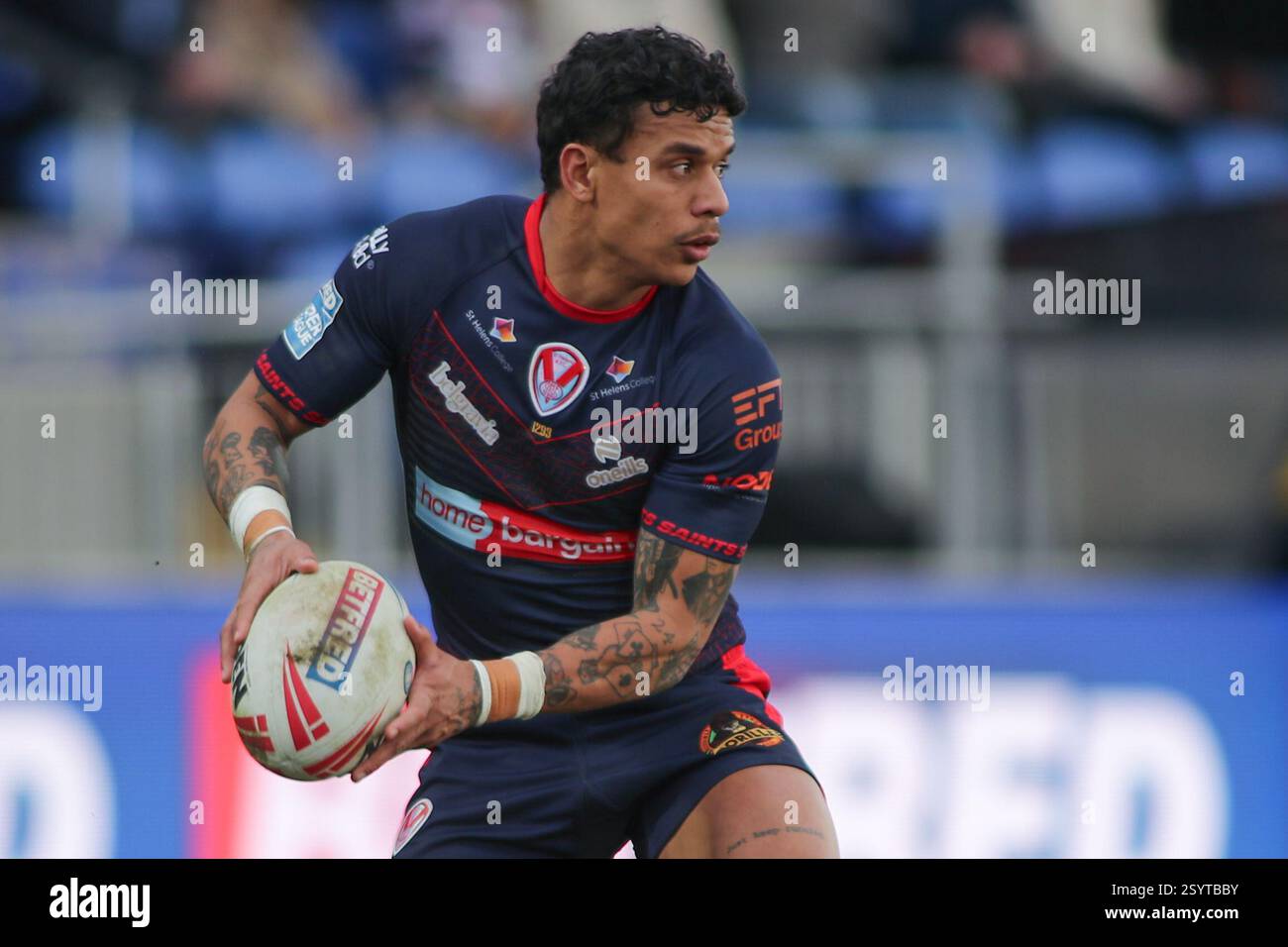 Wakefield, Royaume-Uni. 01 mars 2025. DIY Kitchens Stadium, Wakefield, West Yorkshire, 1er mars 2025. Betfred Super League Wakefield Trinity vs St Helens Tristan Sailor of St Helens crédit : Touchlinepics/Alamy Live News Banque D'Images