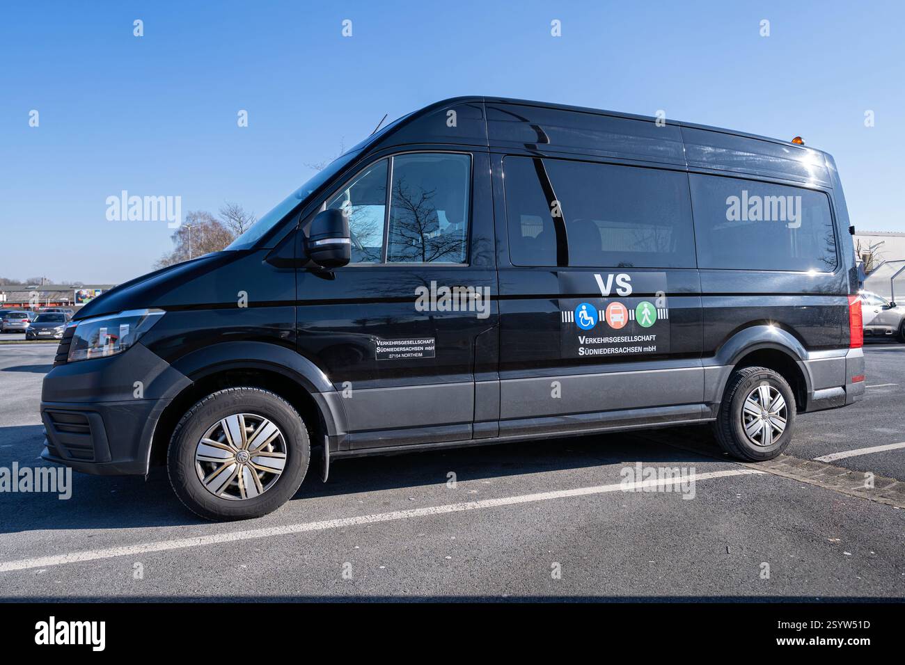 VS Verkehrsgesellschaft Südniedersachsen Volkswagen Crafter bus Banque D'Images