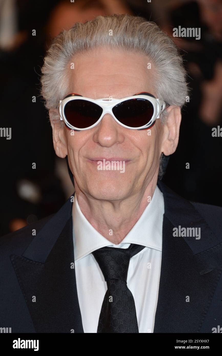 CANNES, FRANCE - 19 MAI : David Cronenberg assiste à l'avant-première de 'Maps to the Stars' lors du 67e Festival annuel de Cannes le 19 mai 2014 à Cannes, France. CAP/PL ©Phil Loftus/Capital Pictures Banque D'Images
