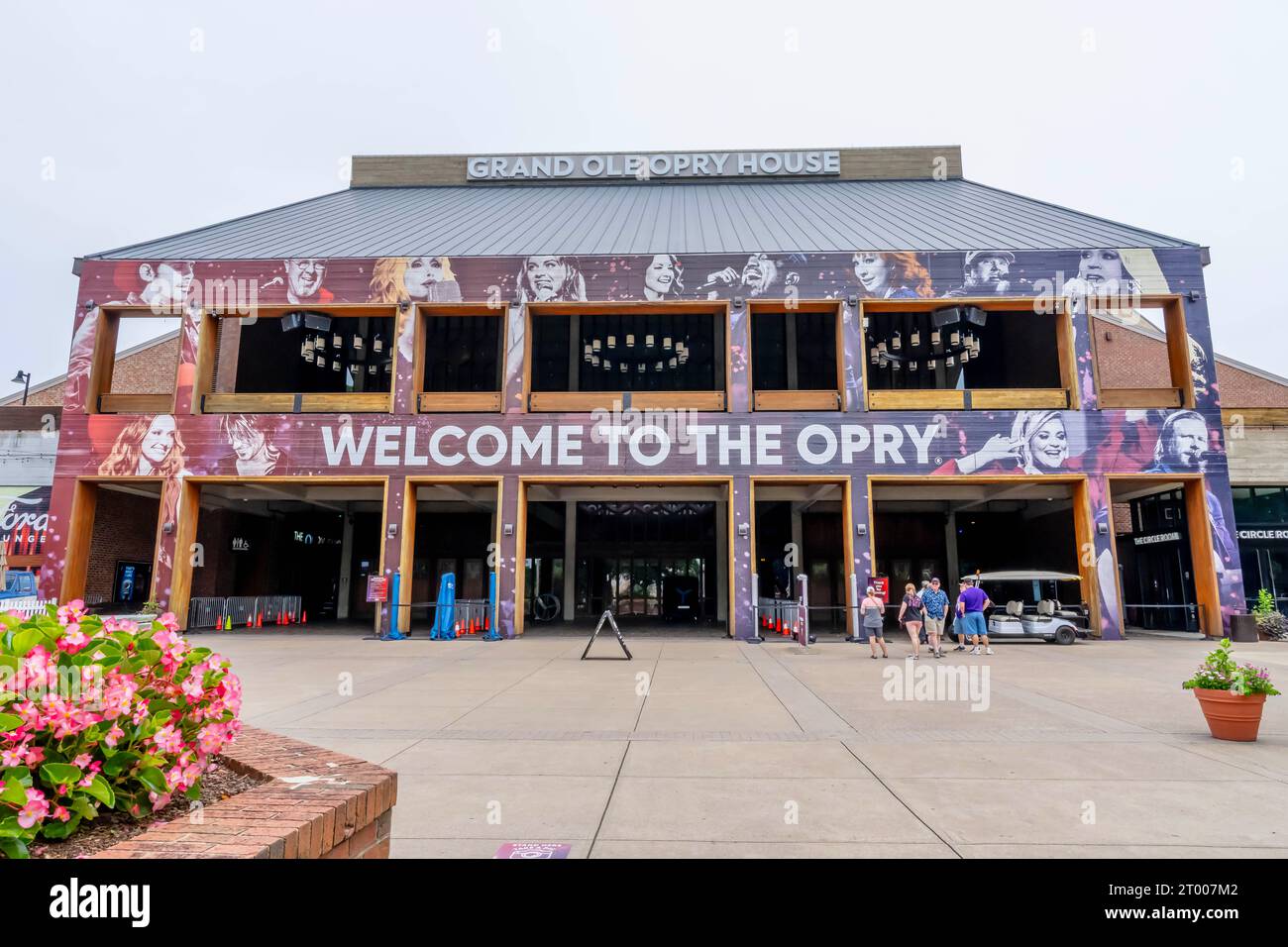 Vue aérienne de l'historique Grand Ole Opry à Nashville Tennessee Banque D'Images