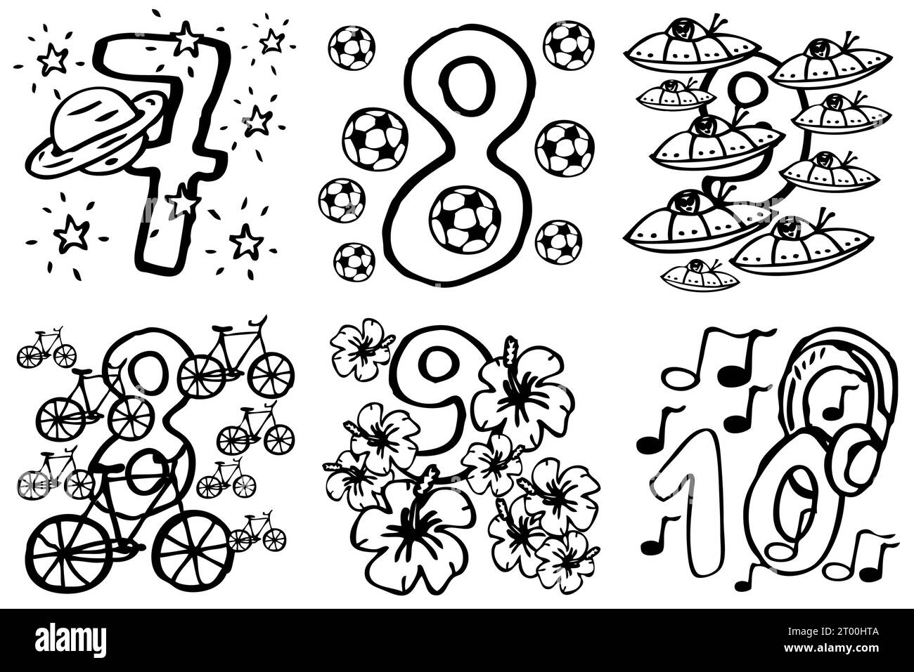 numéros peints à la main pour garçons et filles. Les enfants et les tout-petits peuvent apprendre les mathématiques de manière ludique ou en couleur dans les images, 7 8 9 10 Banque D'Images numéros peints à la main pour garçons et filles. Les enfants et les tout-petits peuvent apprendre les mathématiques de manière ludique ou en couleur dans les images, 7 8 9 10 Banque D'Images