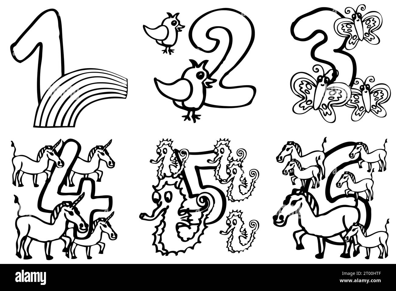 numéros peints à la main pour garçons et filles. Les enfants et les tout-petits peuvent apprendre les mathématiques de manière ludique ou en couleur dans les images, 1 2 3 4 5 6 Banque D'Images numéros peints à la main pour garçons et filles. Les enfants et les tout-petits peuvent apprendre les mathématiques de manière ludique ou en couleur dans les images, 1 2 3 4 5 6 Banque D'Images