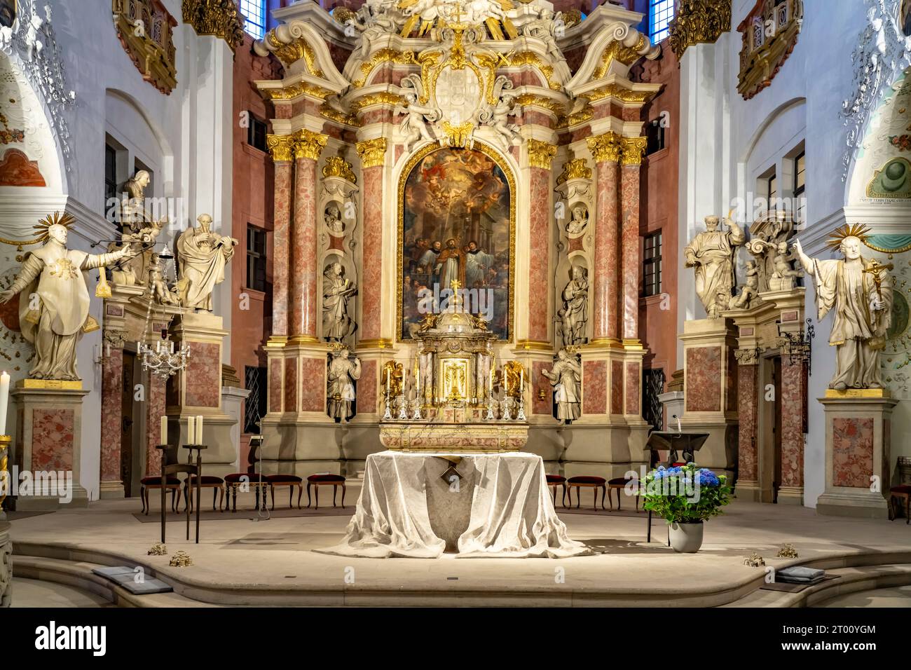 Rue Innenraum der Pfarrkirche Martin in Bamberg, Oberfranken, Bayern, Deutschland, Europa | Église de Saint. Martin interior, Bamberg, haute-Franconie, Banque D'Images