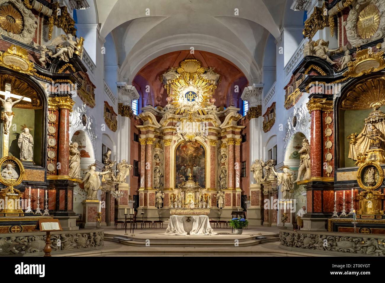 Rue Innenraum der Pfarrkirche Martin in Bamberg, Oberfranken, Bayern, Deutschland, Europa | Église de Saint. Martin interior, Bamberg, haute-Franconie, Banque D'Images