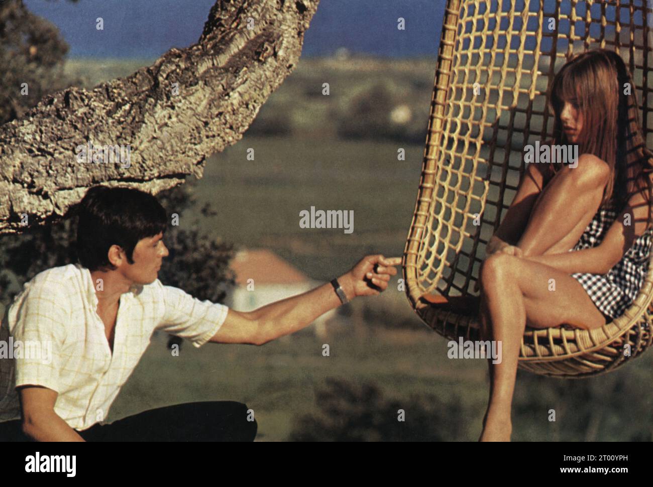 La piscine année : 1969 - France Italie Alain Delon, Jane Birkin réalisateur : Jacques Deray Banque D'Images