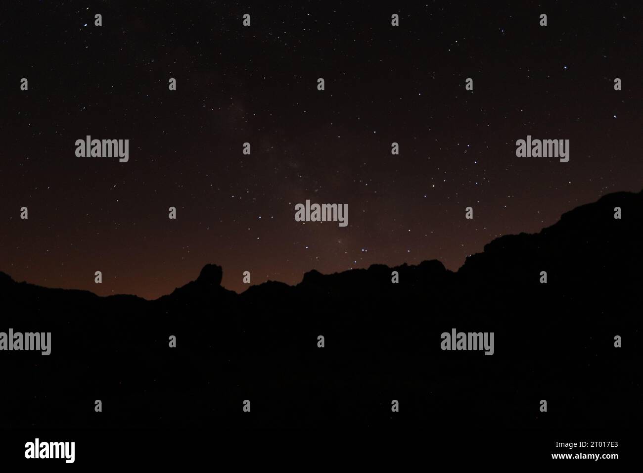 Ciel nocturne el Teide, Tenerife Banque D'Images