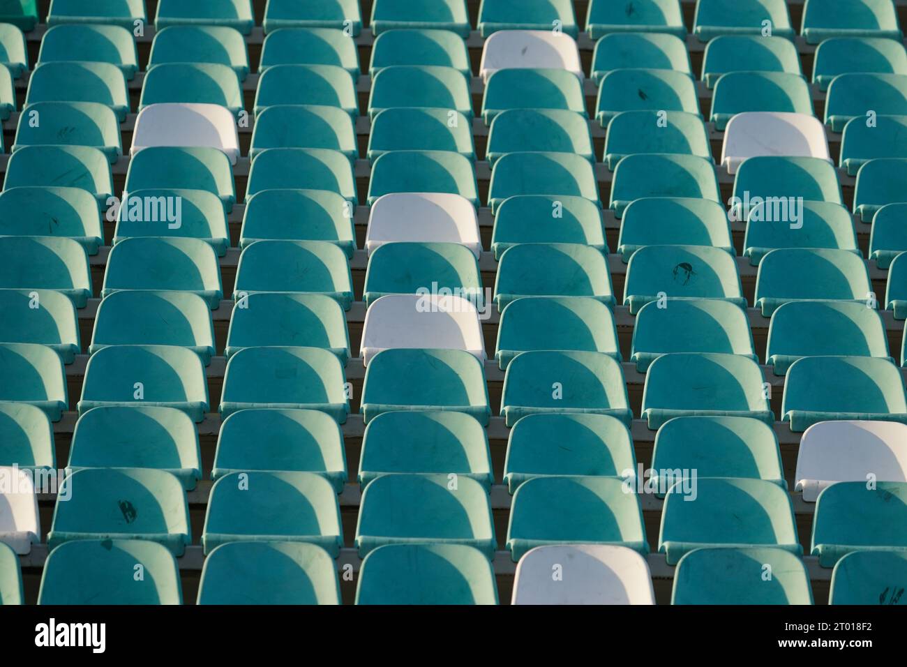 Reggio Emilia, Italie. 2 octobre 2023. Sièges, lors de l'US Sassuolo Calcio vs AC Monza, Serie A, au Mapei Stadium. Crédit : Alessio Morgese/Alessio Morgese / Emage / Alamy Live News Banque D'Images