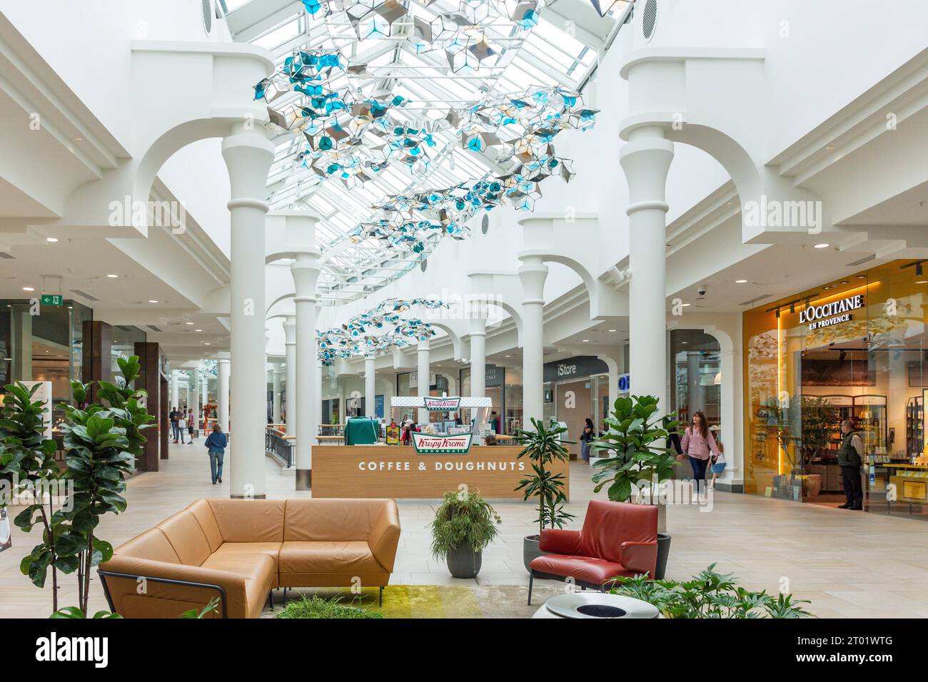 Intérieur du centre commercial Royal Victoria place, Mount Pleasant Road, Civic Quarter, Royal Tunbridge Wells, Kent, Angleterre, Royaume-Uni Banque D'Images