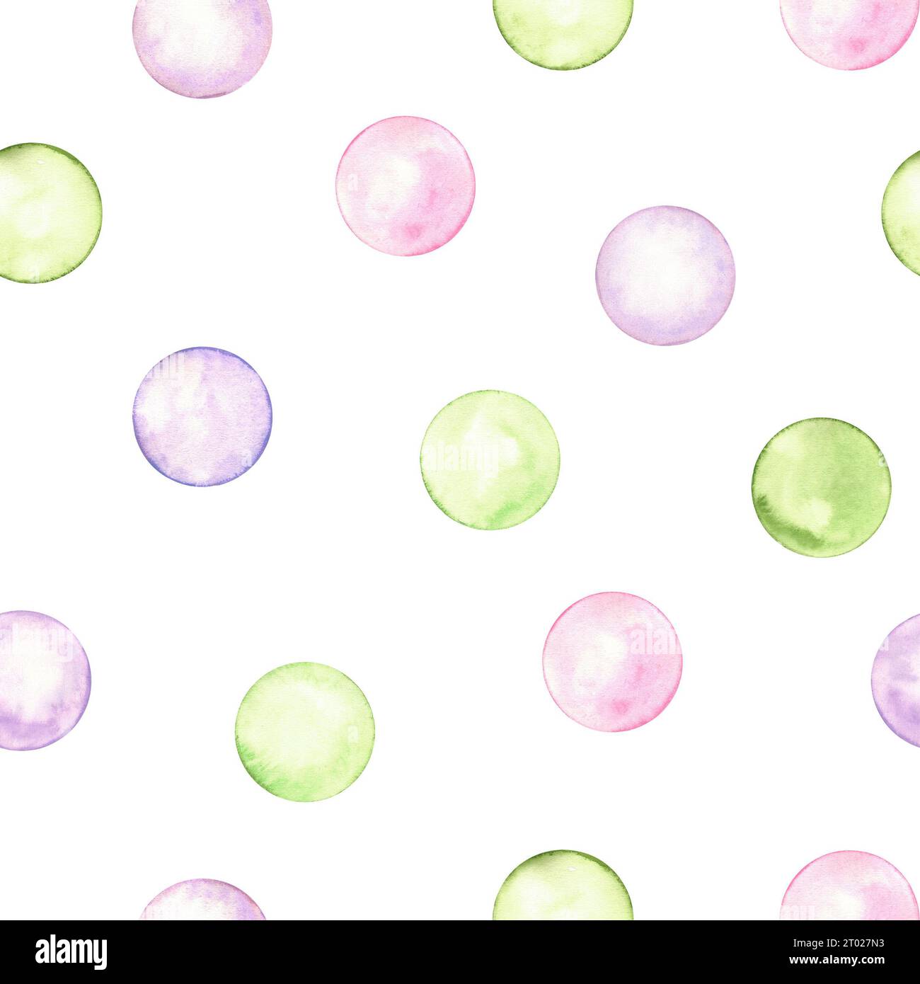 Motif à pois abstrait sans couture. Cercle dans des couleurs pastel douces. Style minimaliste créatif. Éclaboussures lumineuses, bulles, taches de gribouillage rondes, brosse Banque D'Images