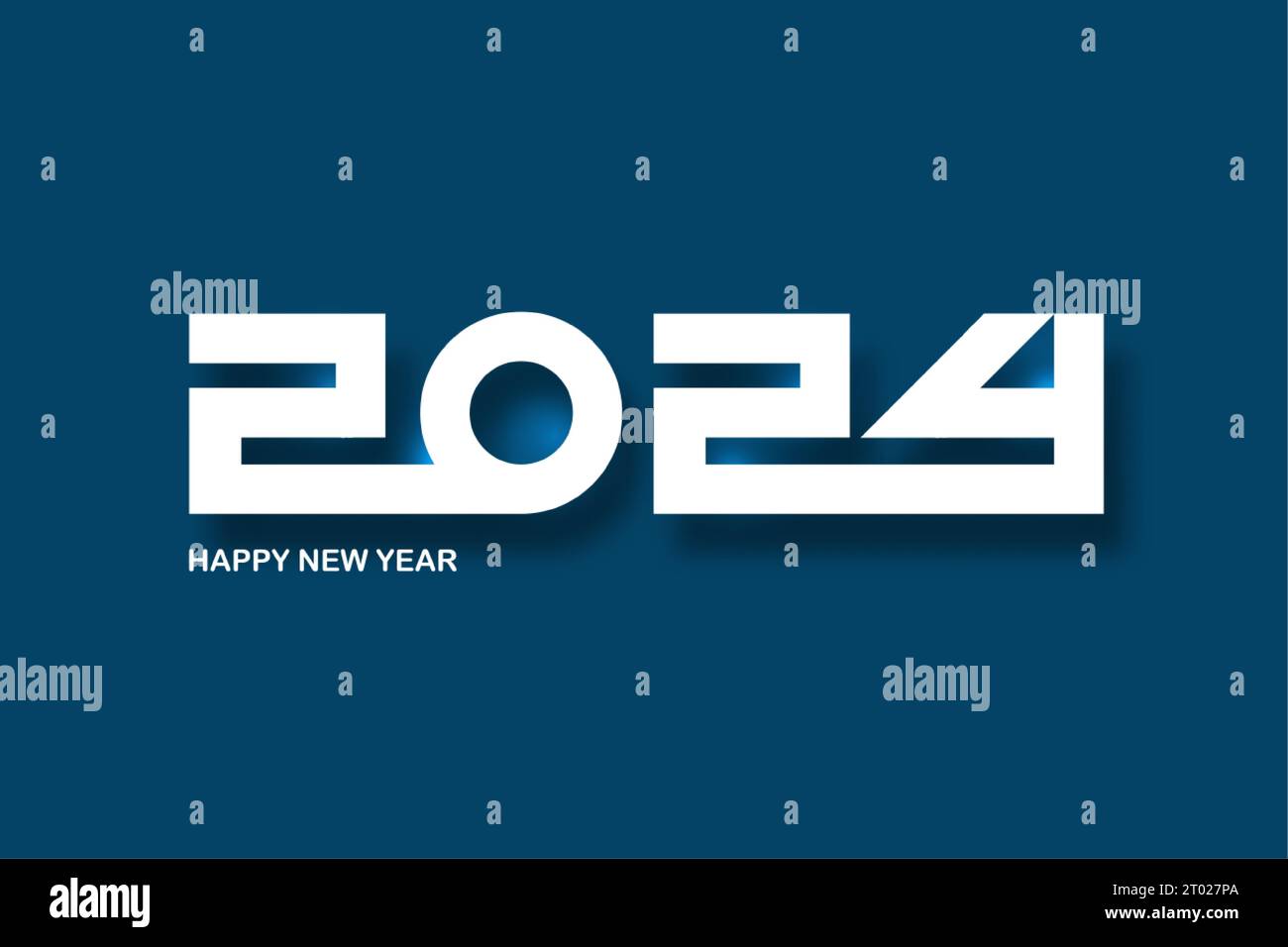 Bonne année 2024 carte de voeux bonne année 2024 Banque d'images