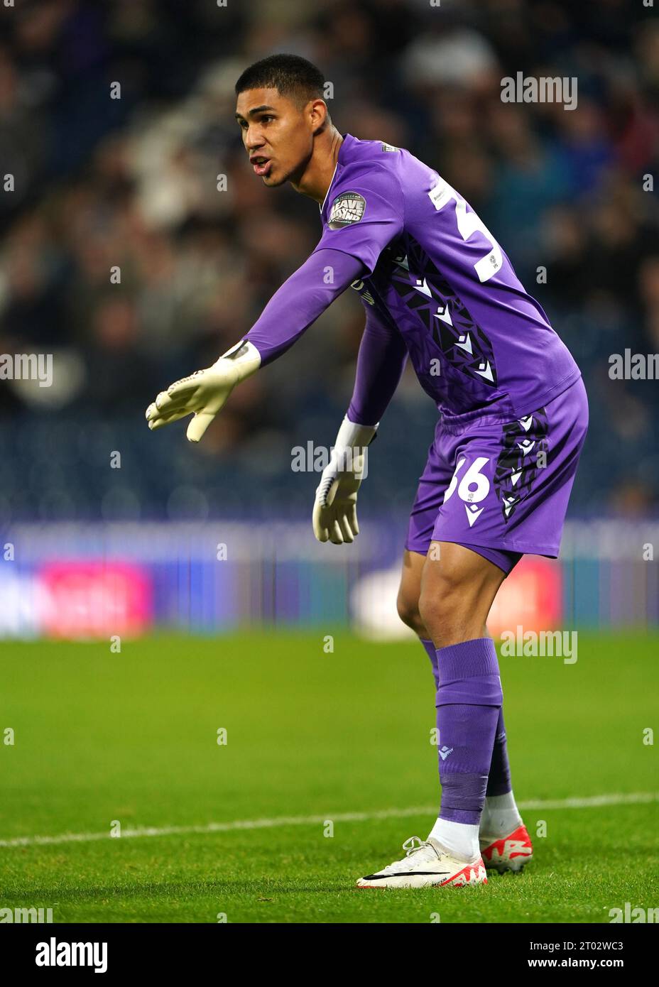 Sheffield Wednesday Goalkeeper Devis Vasquez pendant le match du championnat Sky Bet aux Hawthorns, West Bromwich. Date de la photo : mardi 3 octobre 2023. Banque D'Images